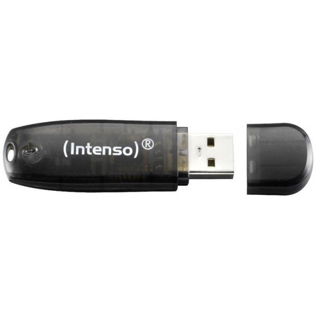 USB 2.0 ΜΝΗΜΗ 16GB ΜΑΥΡΟ INTENSO