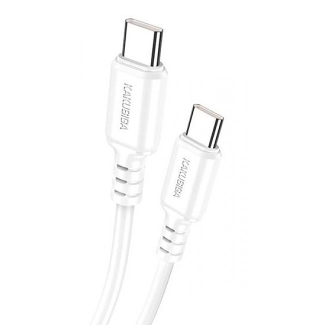 USB TYPE-C - USB TYPE-C ΚΑΛΩΔΙΟ 1m 60W ΛΕΥΚΟ