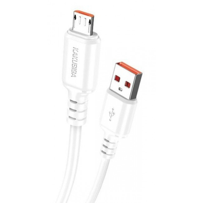 USB A - MICRO USB B ΚΑΛΩΔΙΟ 1m 3A ΛΕΥΚΟ KSC-982 KAKUSIGA