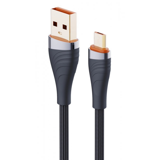USB A - MICRO USB B ΚΑΛΩΔΙΟ 1m 30W LS691 ΓΚΡΙ LDNIO