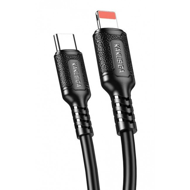 USB TYPE C ΑΡΣΕΝΙΚΟ - LIGHTNING ΑΡΣΕΝΙΚΟ 27W ΚΑΛΩΔΙΟ 1m ΜΑΥΡΟ KSC-984 KAKUSIGA