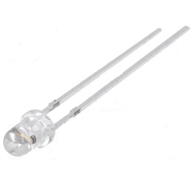 LED 3mm ΠΟΡΤΟΚΑΛΙ FLASH 2180-3000mcd 3-5VDC 20mA