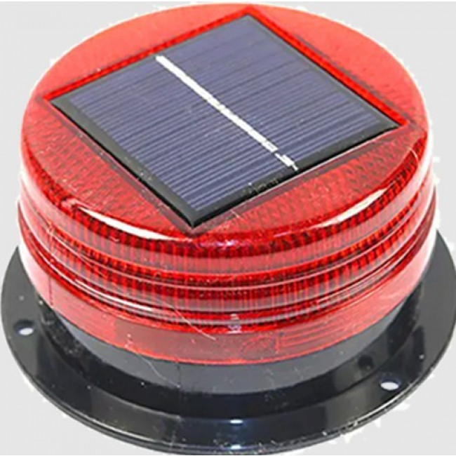 HTL-9565Y-F ΗΛΙΑΚΟΣ ΦΑΡΟΣ ΣΗΜΑΝΣΗΣ- ΠΡΟΕΙΔΟΠΟΙΗΣΗΣ ΜΕ ΚΟΚΚΙΝΟ ΦΩΣ