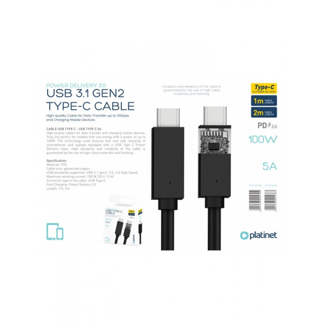 USB TYPE C - USB MICRO ΚΑΛΩΔΙΟ 1m ΜΑΥΡΟ