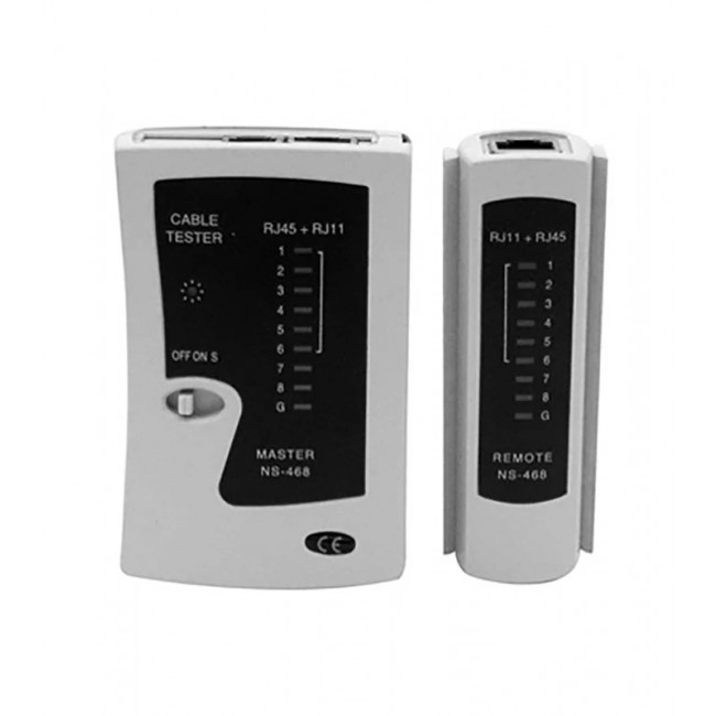 LAN TESTER ΑΝΙΧΝΕΥΤΗΣ ΚΑΛΩΔΙΩΝ ΗΛΕΦΩΝΙΚΩΝ ΔΙΠΛΟΥ DISPLAY RJ11-RJ45 SY-468 SAFEWELL