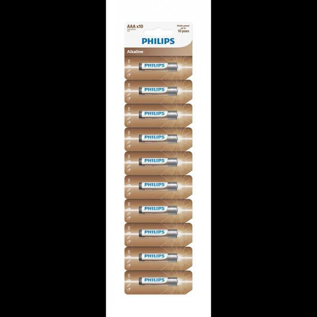 LR03 AAA ΜΠΑΤΑΡΙΕΣ ΑΛΚΑΛΙΚΕΣ ΣΕΤ 10 ΤΕΜΑΧΙΩΝ PHILIPS