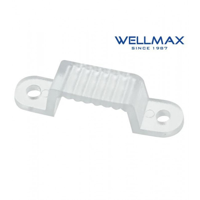 ΣΤΗΡΙΓΜΑ/ΚΛΙΠ ΣΤΕΡΕΩΣΗΣ ΤΑΝΙΑΣ LED 12mm WELLMAX
