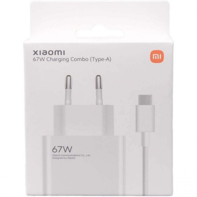ΤΡΟΦΟΔΟΤΙΚΟ 220V ΣΕ USB 67W ΤΑΧΥΦΟΡΤΙΣΤΗΣ XIAOMI ΜΕ ΚΑΛΩΔΙΟ TYPE C