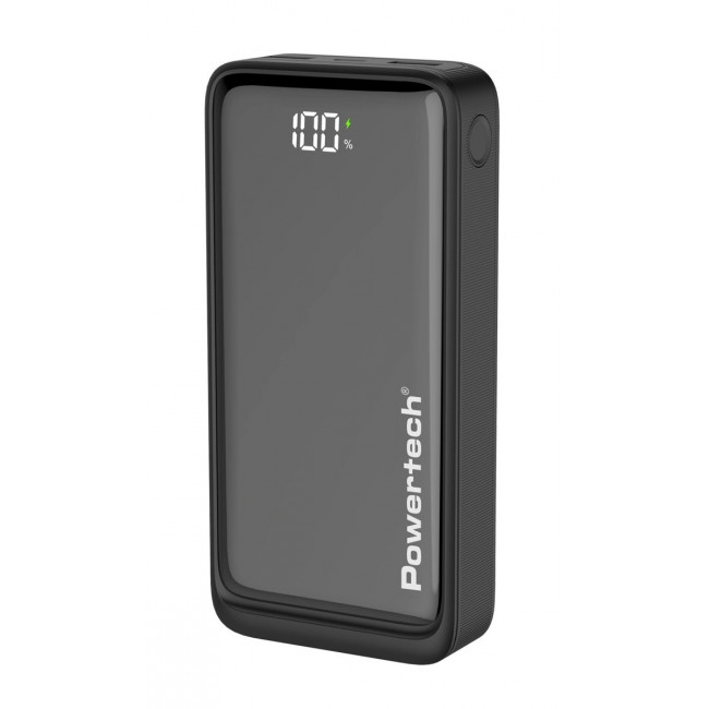 POWER BANK 20000mAh 22.5W PDx1 & QC3.0x1 ΜΑΥΡΟ POWERTECH PT-1327