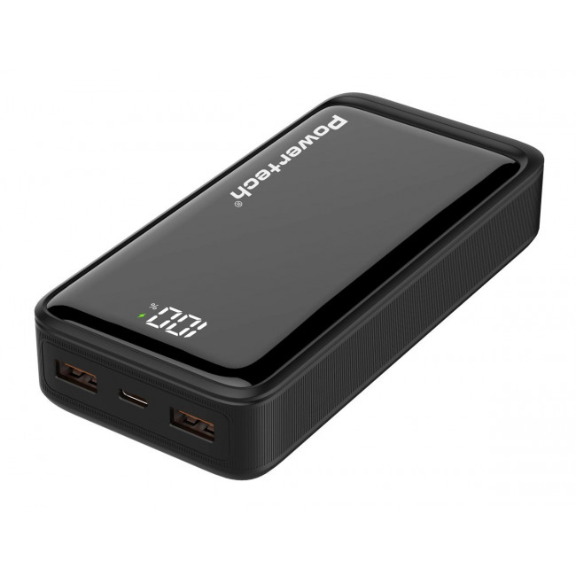 POWER BANK 20000mAh 22.5W PDx1 & QC3.0x1 ΜΑΥΡΟ POWERTECH PT-1327