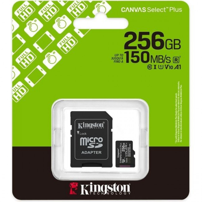 ΚΑΡΤΑ ΜΝΗΜΗΣ MICRO SD 256GB SDCS3 U1 CLASS 10+ SD ADAPTER KINGSTON