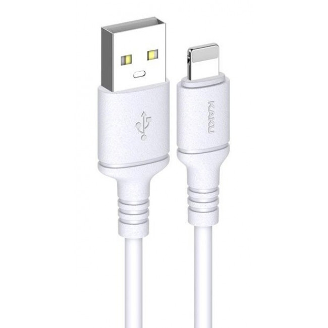 USB A - LIGHTNING ΚΑΛΩΔΙΟ 2m 2.8A KAKUSIGA ΛΕΥΚΟ