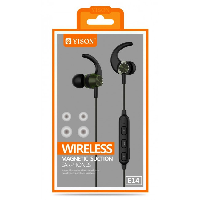 Ε14 ΑΚΟΥΣΤΙΚΑ BLUETOOTH YISON ΜΕ ΜΑΓΝΗΤΗ ΜΑΥΡΑ