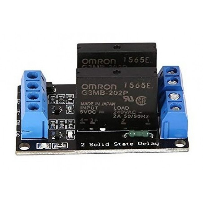 ΡΕΛΕ MODULE SSR 5V 2 ΚΑΝΑΛΙ 2A