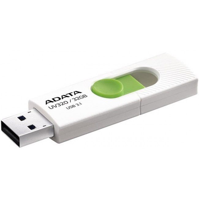 USB 3.2 ΜΝΗΜΗ 32GB ADATA AUV320 ΛΕΥΚΟ