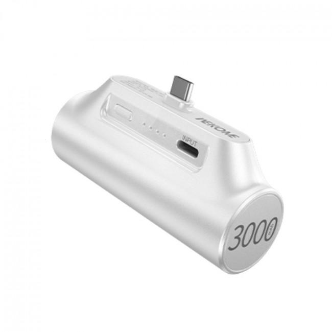 POWER BANK 3000mAh 10W ΜΕ ΤYPE-C 1 ΘΕΣΗΣ ΛΕΥΚΟ WP-07