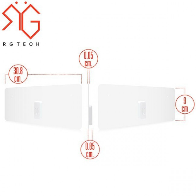 UHF ΚΕΡΑΙΑ ΕΣΩΤΕΡΙΚΟΥ ΧΩΡΟΥ RGTECH FLAT MONARCH 40