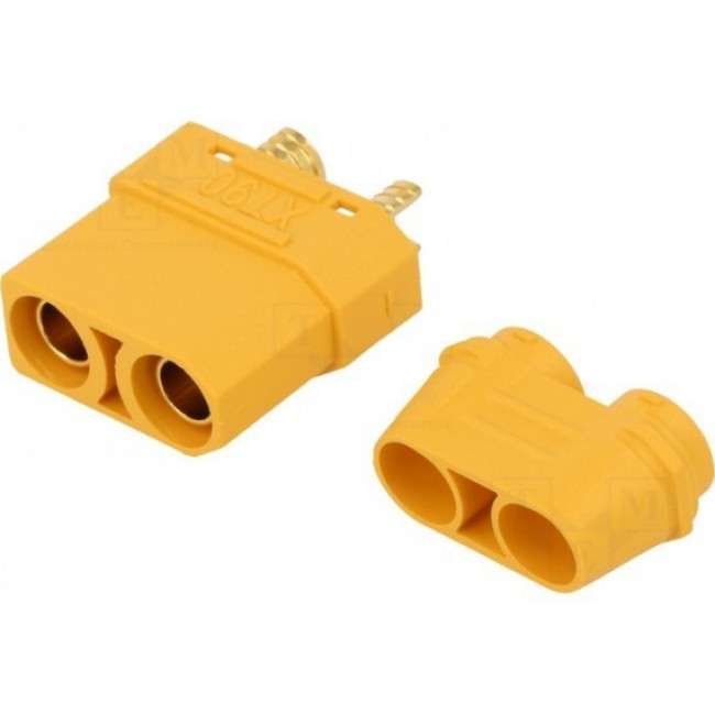 XT 90 ΚΟΝΕΚΤΟΡΑΣ 2pin ΘΗΛΥΚΟΣ 40A ΓΙΑ ΚΑΛΩΔΙΟ