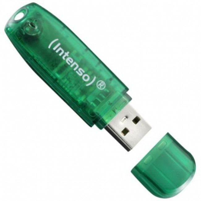 USB 2.0 ΜΝΗΜΗ 8GB ΠΡΑΣΙΝΟ INTENSO