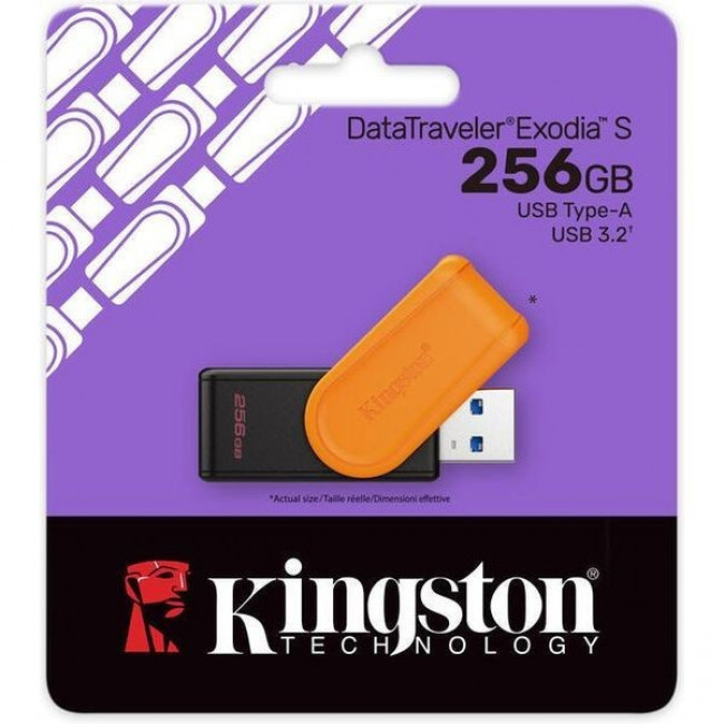 USB 3.2 ΜΝΗΜΗ DTXS/256GB KINGSTON DATATRAVELER EXODIA