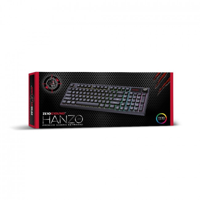 KB-3800G HANZO V3.0 ΕΝΣΥΡΜΑΤΟ ΠΛΗΚΤΡΟΛΟΓΙΟ GAMING RGB ZEROGROUND