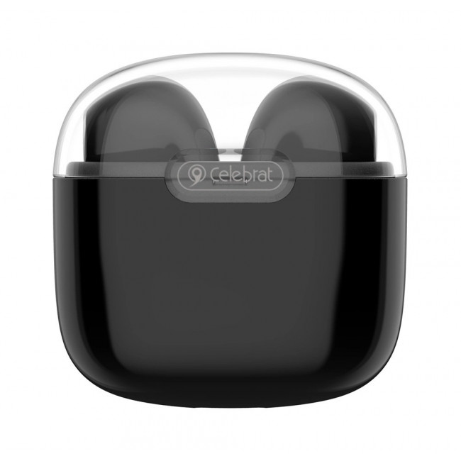 W52  BLUETOOTH TWS EARPHONES CELEBRAT ΜΕ ΘΗΚΗ ΦΟΡΤΙΣΗΣ ΜΑΥΡΟ