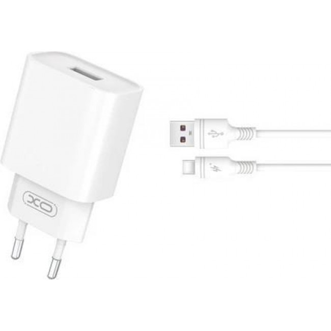 ΤΡΟΦΟΔΟΤΙΚΟ QC3.0 220V ΣΕ USB 18W ΜΕ ΚΑΛΩΔΙΟ TYPE C ΤΑΧΥΦΟΡΤΙΣΤΗΣ XO CE02D