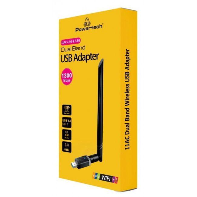 PT 1132 USB WiFi ΑΝΤΑΠΤΟΡΑΣ 1300Mbps