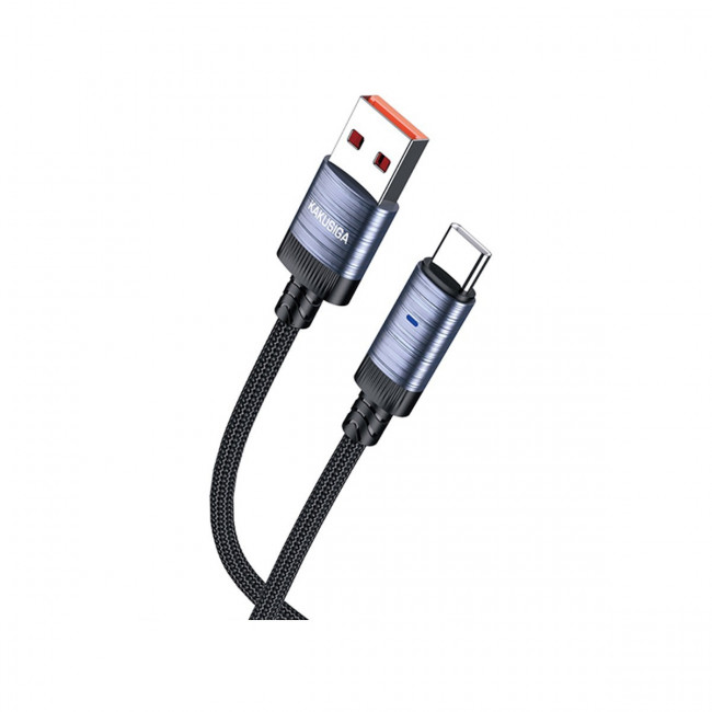 USB A - USB TYPE-C ΚΑΛΩΔΙΟ 1.2m 3A ΜΑΥΡΟ KSC-972 KAKUSIGA
