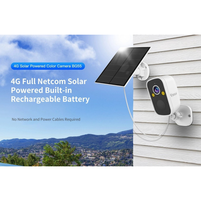 VSTARCAM ΗΛΙΑΚΗ ΚΑΜΕΡΑ BG55 5000mA IP66 3MP 4G SD