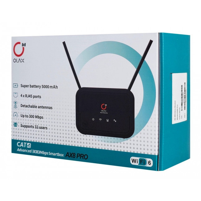 AX8 PRO OLAX ROUTER 4G LTE 300mbps