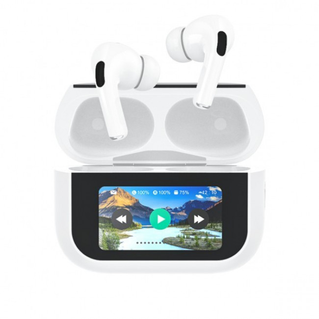 ΧΟ Χ48 BLUETOOTH TWS EARPHONES PLUG V5.4 ANC ΜΕ ΟΘΟΝΗ ΛΕΥΚΑ