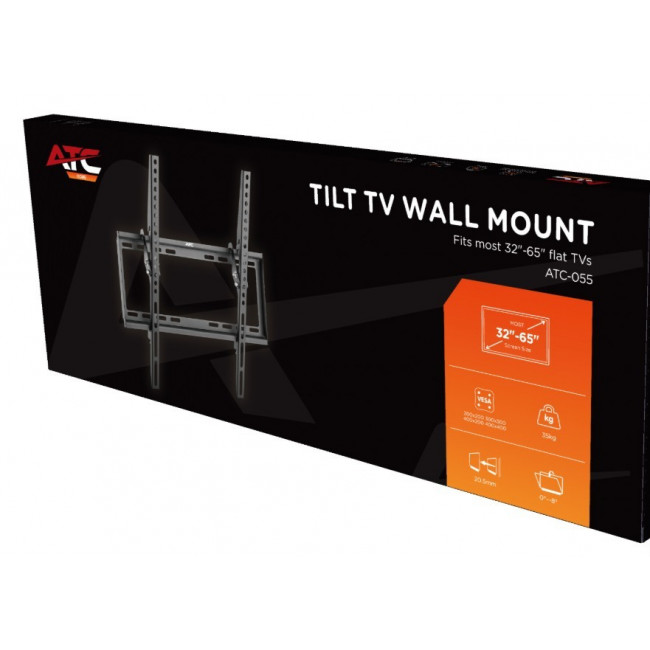 ATC-055 ΒΑΣΗ ΒΑΣΗ ΓΙΑ LCD 32"-65" ΜΕ ΚΛΙΣΗ 0°~-8°