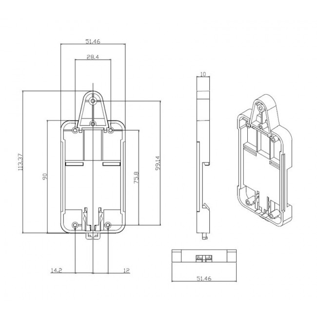 SNF-DR ΘΗΚΗ ΓΙΑ ΡΑΓΑ ΔΙΑΚΟΠΤΩΝ SONOFF
