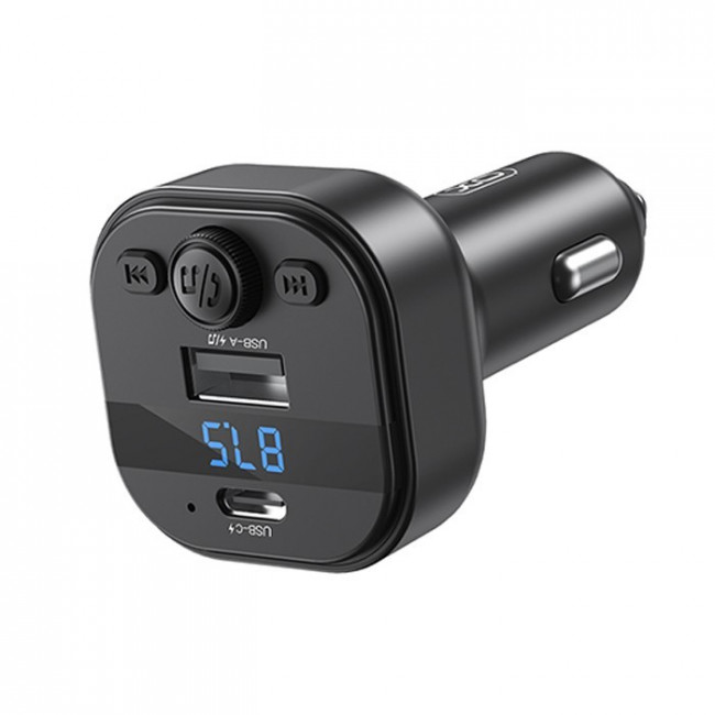 FM TRANSMITTER ΓΙΑ ΑΥΤΟΚΙΝΗΤΟ ΜΕ ΘΥΡΑ TYPE-C ΨΗΦΙΑΚΗ ΟΘΟΝΗ BT BCC18 XO