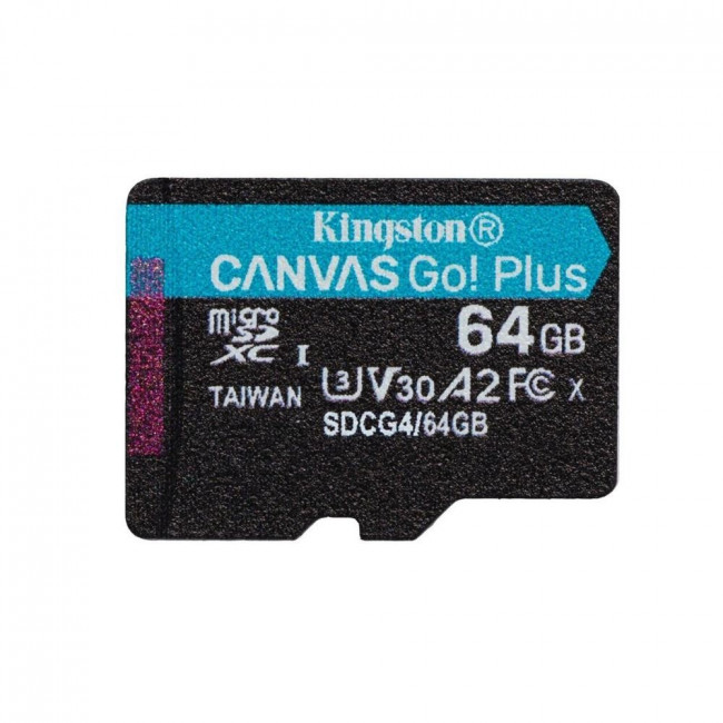 ΚΑΡΤΑ ΜΝΗΜΗΣ MICRO SD 64GB CLASS10 200MB/s V30 A2 KINGSTON