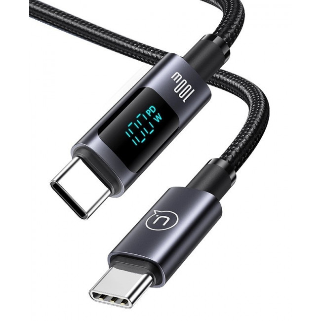 USB TYPE-C - USB TYPE-C ΚΑΛ. 1.2m 100W ΜΑΥΡΟ USAMS SJ671USB01
