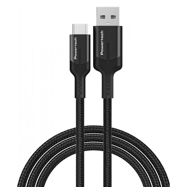 USB-A 3.2 GEN1 - USB-C PD 60W 5Gbps ΚΑΛΩΔΙΟ 1m POWERTECH PTR-0134 ΜΑΥΡΟ