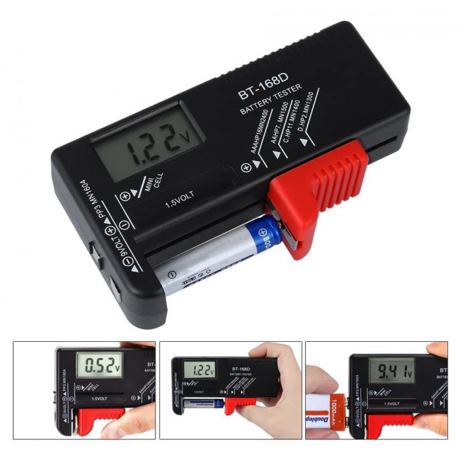 TESTER ΜΠΑΤΑΡΙΩΝ ΨΗΦΙΑΚΟ BT-168D