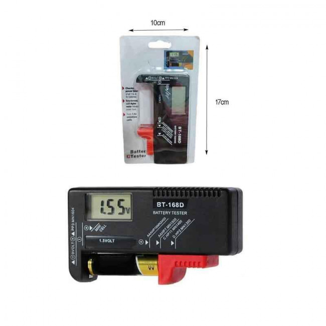 TESTER ΜΠΑΤΑΡΙΩΝ ΨΗΦΙΑΚΟ BT-168D