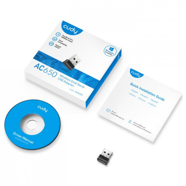 WU 650 USB MINI ΑΣΥΡΜΑΤΟΣ ΑΝΤΑΠΤΟΡΑΣ DUAL BAND CUDY
