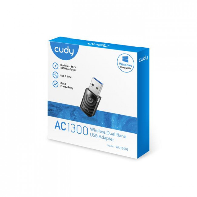 WU 1300S USB MINI ΑΣΥΡΜΑΤΟΣ ΑΝΤΑΠΤΟΡΑΣ DUAL BAND CUDY
