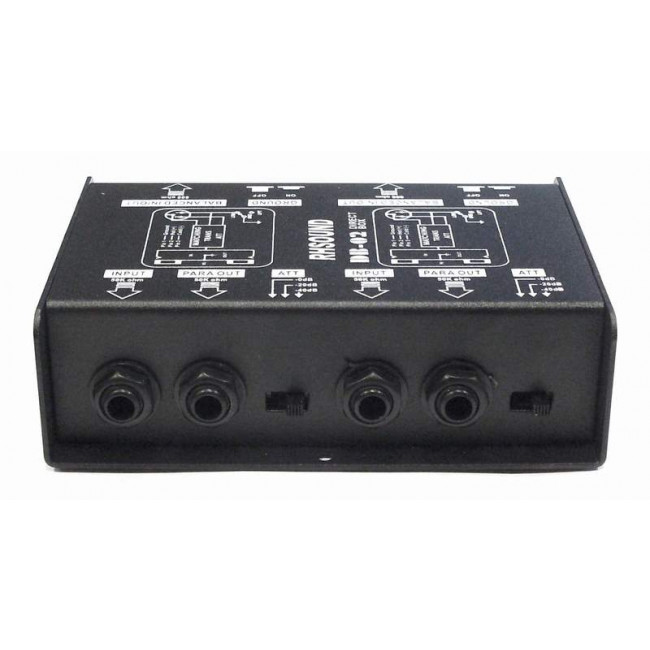 ΜΕΤΑΤΡΟΠΕΑΣ ΠΑΘΗΤΙΚΟΣ 2 LINE ΣΕ 2 ΜΙΚΡΟΦΩΝΑ DB 02 DI-BOX