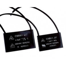 4.7μF/450V AC ΠΥΚΝΩΤΗΣ ΜΟΝΙΜΟΥ ΛΕΙΤΟΥΡΓΙΑΣ ΜΑΥΡΟΣ CBB61