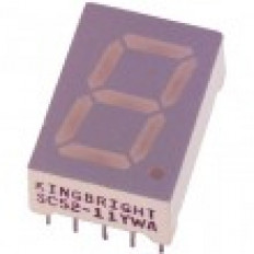 DISPLAY LED ΚΟΙΝΗΣ ΑΝΟΔΟΥ  ΚΟΚΚΙΝΟ 13mm 7 SEGMENT SA52-11EWAWA