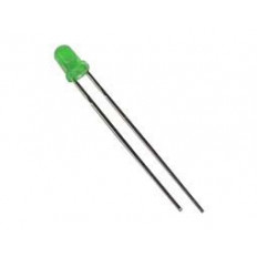 LED 3mm ΠΡΑΣΙΝΟ 5,6?85mcd 60° 2,1?2,6VDC