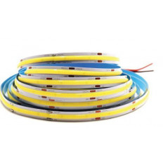 ΚΑΛΩΔIOΤΑΙΝΙΑ COB LED 12V 8mm 7W/m 320 LEDs/m ΣΕ ΨΥΧΡΟ ΛΕΥΚΟ (6500K) ΜΗ ΑΔΙΑΒΡΟΧΗ IP20