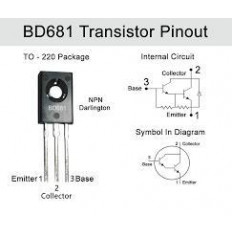 BD 681 NPN DARL+Di  ΤΡΑΝΖΙΣΤΟΡ 100V 4A 40W