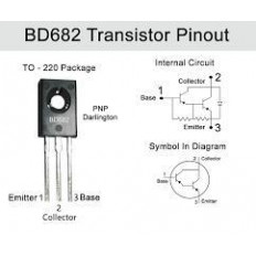 BD 682  PNP DARL+Di  ΤΡΑΝΖΙΣΤΟΡ 100V 4A 40W