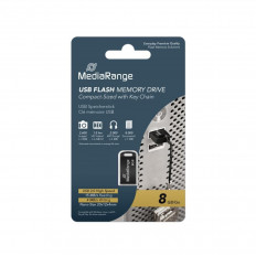 USB 2.0 ΜΝΗΜΗ 8GB NANO ΜΑΥΡΟ/ΑΣΗΜΙ MEDIARANGE